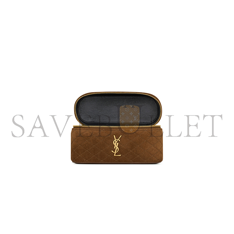 Y51 GABY VANITY IN SUEDE 7667311U8272138 (18*11*6.5cm)